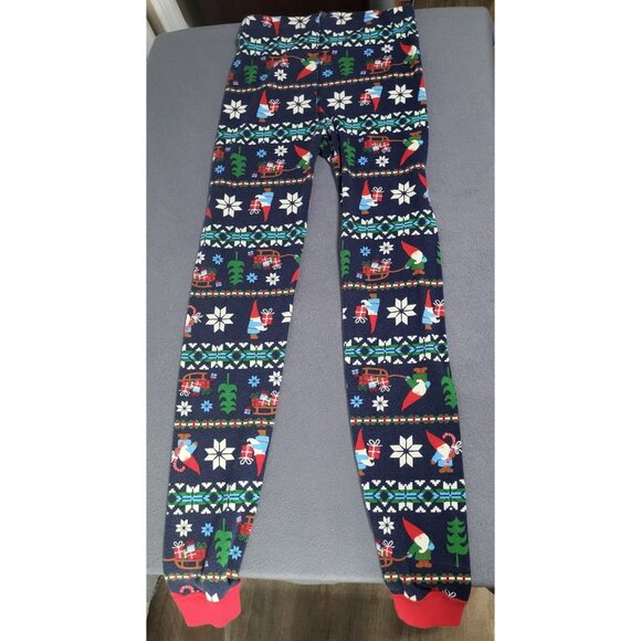Hanna Andersson Christmas Holiday Gnome Sweet Gnome Fair Isle Pajamas SZ 14 Set - Picture 6 of 6